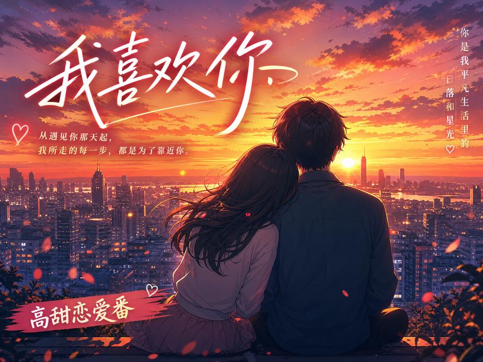 抖荫短视频动漫-城市夜语高甜恋爱动漫
